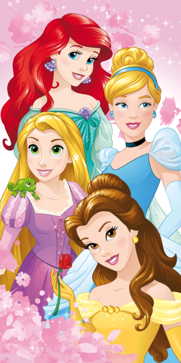 Princesses 04 beach towel image 1