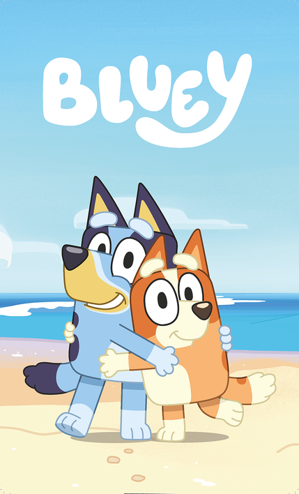 Bluey "Beach"  osuška obrázek 1