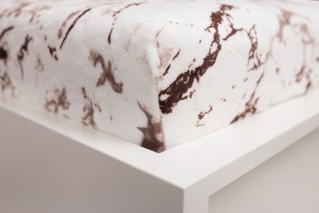 Bed sheet microflanel Marble brown 90x200 cm image 2