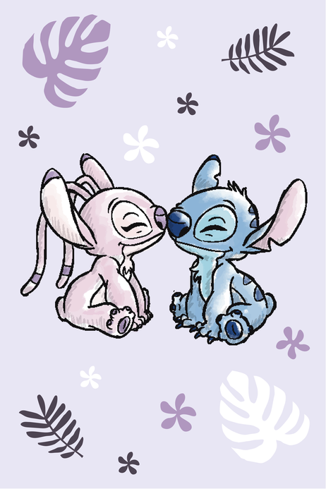 Lilo and Stitch "Purple" fleecová deka obrázek 1